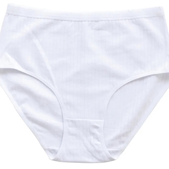 3/$15 White Cotton Full Briefs High-Waisted Underwear Women’s Panty Comfort Fit - Picture 10 of 10
